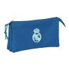 Estuche Triple Real Madrid Chica Azul