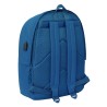 Mochila Doble Para Portatil 15,6"+Usb Real Madrid Chica Azul