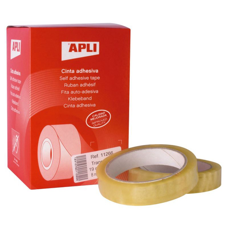 Cinta Adhesiva Transparente Apli 19mm x 66 m