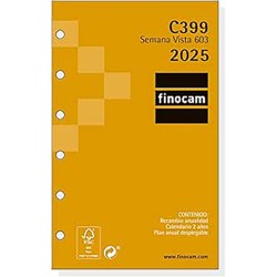 Recambio Agenda 2025 Anual Finocam C399