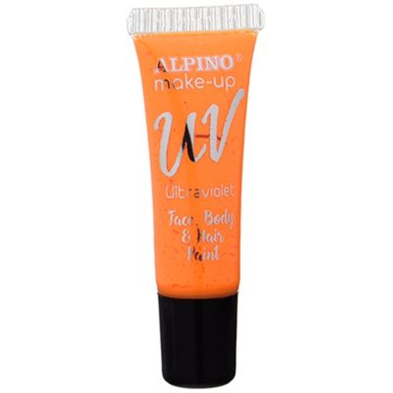 Pintacaras Ultravioleta en Gel Alpino Naranja Claro