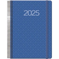 Agenda 2025 Anual Dohe Newport Color Sumo Azul Agendas Vista Dia Pagina Meses Agenda 12 Meses Agenda Lenguaje Internacional Tamaño Agenda 14 x 20,4 Cm Agendas Presentación Espiral