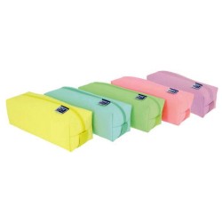 Estuche Oxford Cuadrado Grande Colores Pastel