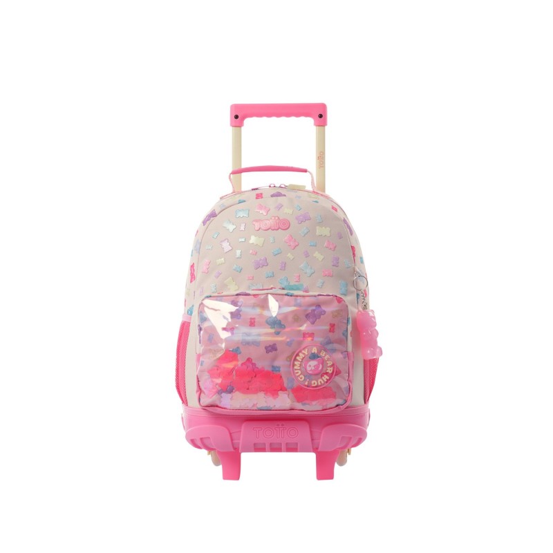 Mochila Escolar Ruedas Totto Gummy Bear - M