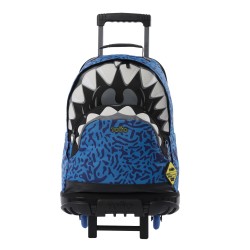 Mochila Escolar 3 Ruedas Totto Sharky - L