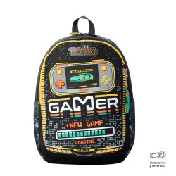 Mochila Escolar Totto Gamer M