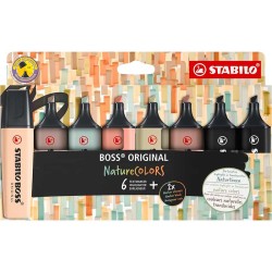 Marcador Stabilo Boss Original Naturecolors - 8 uds