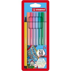 Stabilo Pen 68 Estuche 8 Pastel