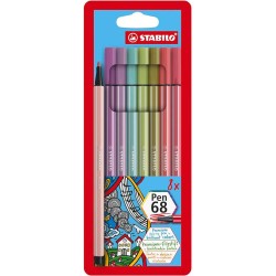 Stabilo Pen 68 Estuche 8 Unidades New