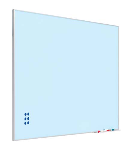 Pizarra de vidrio color con marco detalle 3