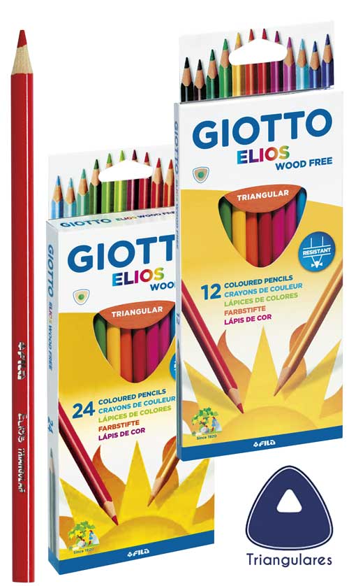 Lápices triangulares finos Giotto Elios