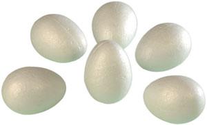 Huevos de corcho blanco