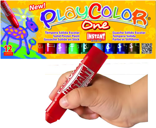 Témpera sólida Playcolor 10 gr 12 colores