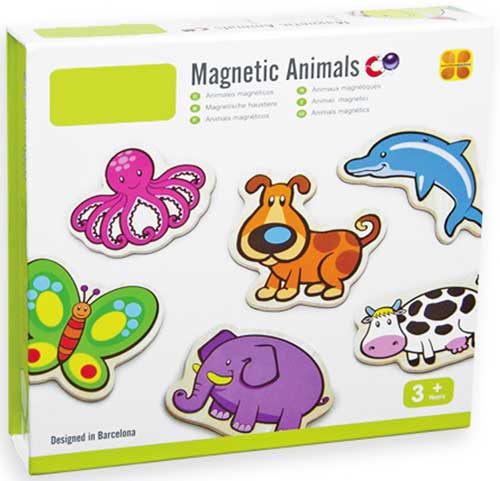 Animales magnéticos detalle de la caja