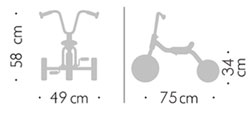 Detalle medidas triciclo
