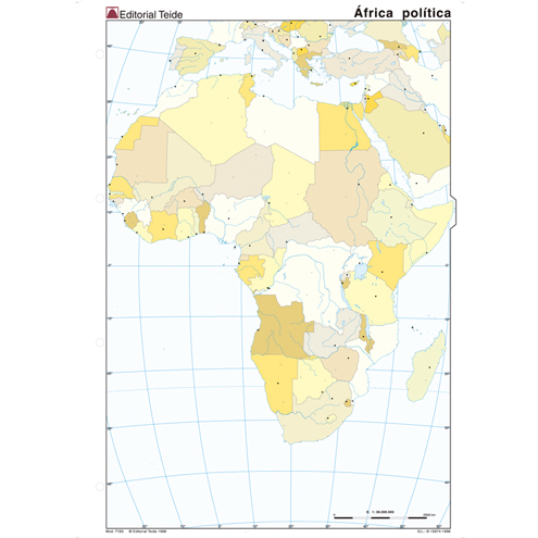 Mapa Mudo Africa Político