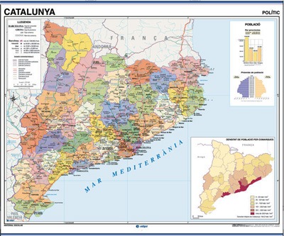 Mapa Catalunya reverso