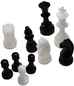 Fichas ajedrez PVC