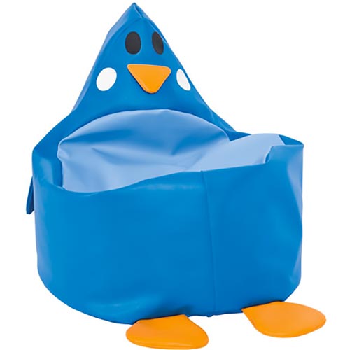 Puf pingüino azul 60 x 52 x 28 cm