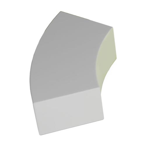 Asiento bloque curvado gris 65 x 30 x 45 cm