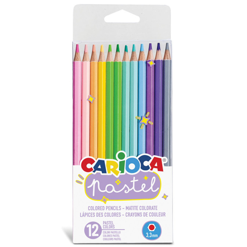 Pack de 12 lapiceros color pastel